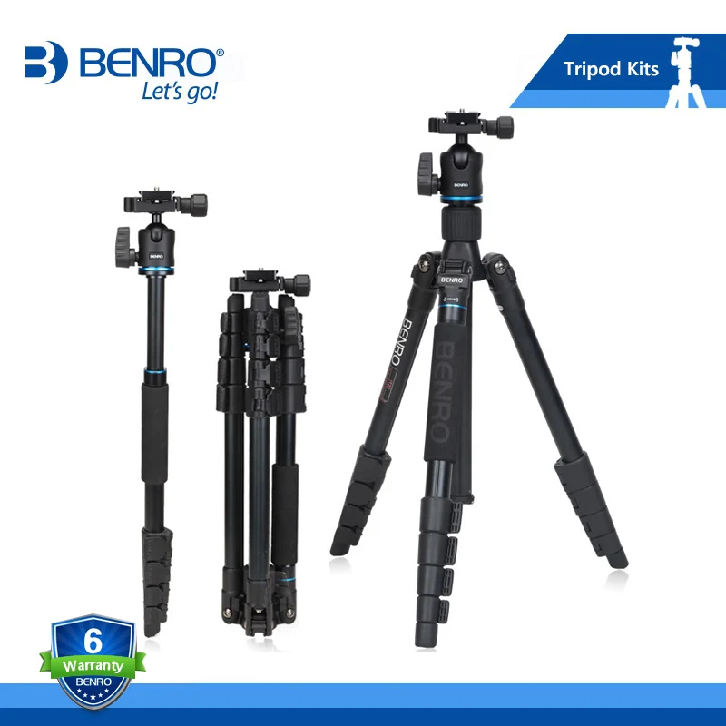 BENRO IT15 штатив портативный алюминиевый штативы регулируемый съемный Штатив для путешествий сумка для переноски Максимальная загрузка 4 кг