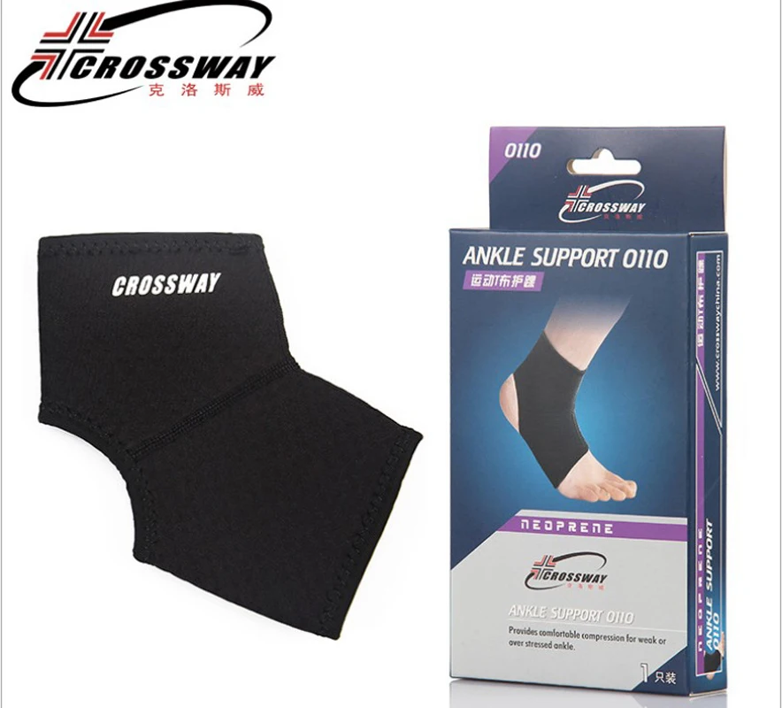4x (2 пара) CROSSWAY Голеностопные бандажи Тренажерный зал Спорт регулируемые стопы: 0110