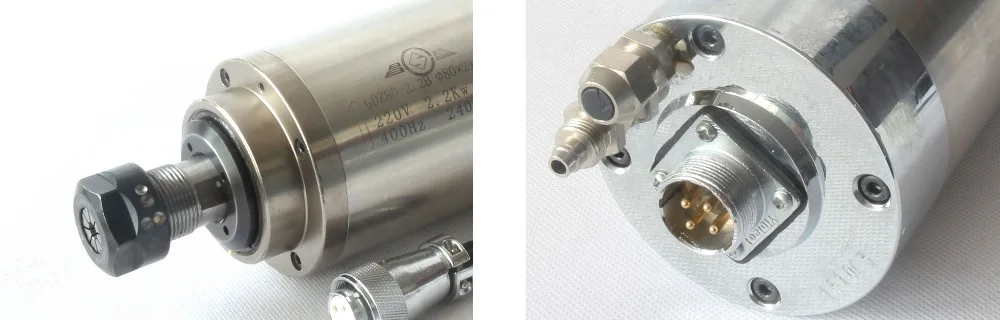 Доставка в Украину! 2.2kw ER20 водяной шпиндель мотор и Инвертор VFD 2HP 80 мм зажим труба