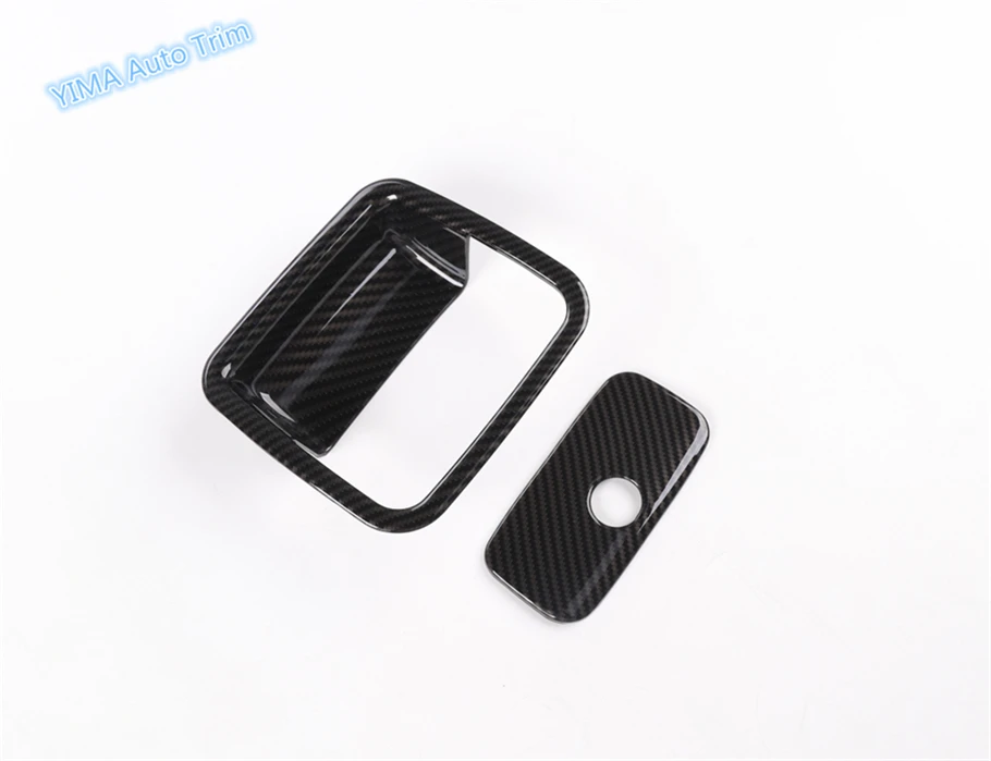 

Lapetus Car Styling Co-pilot Glove Box Handle Cover Trim ABS Fit For Jeep Wrangler JL 2018 - 2020 Red / Carbon Fiber Color