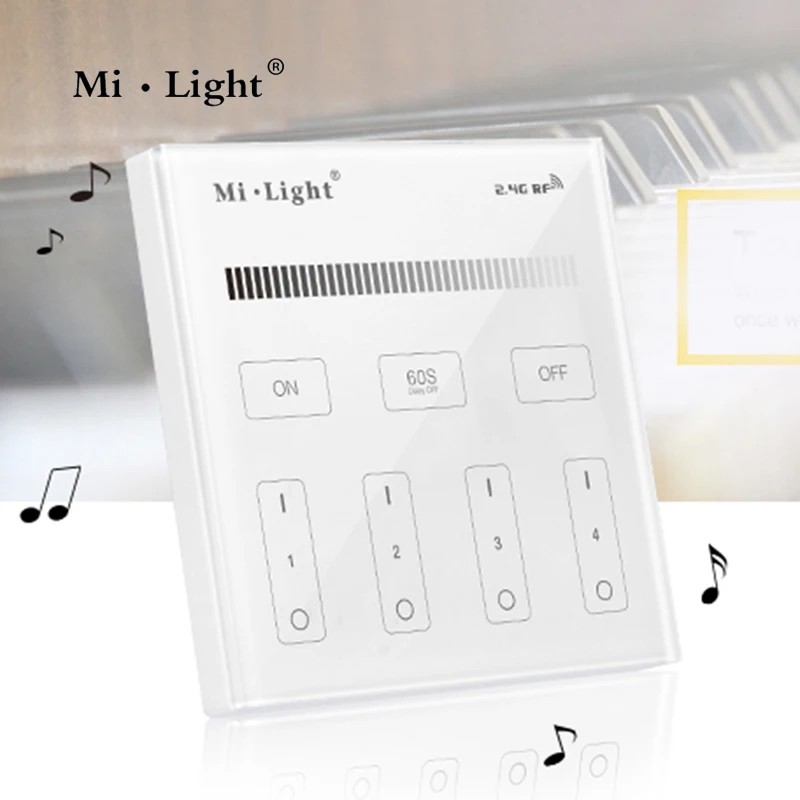 Умный пульт дистанционного управления Milight T1 AC220V с 4 режимами яркости и