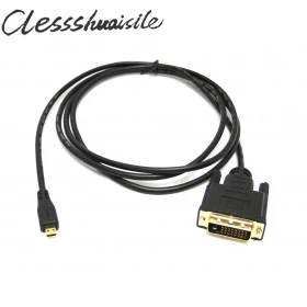 (100 шт./лот) Кабель Micro HDMI штекер DVI 1 8 м 180 см 6 футов для HTC EVO 4G MotoDroid X XT800 & XOOM TF201 TF301 micro