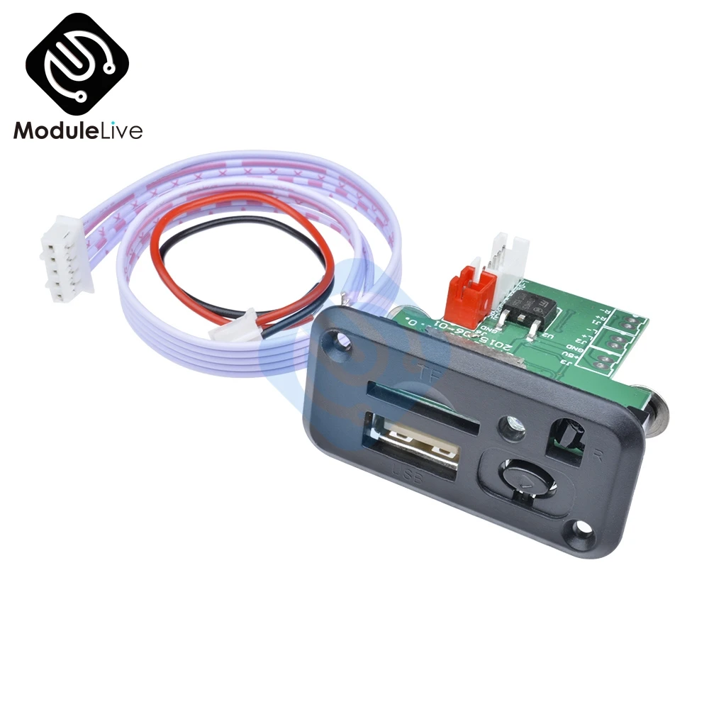 5 В/12 В мини MP3 декодер доска USB TF u-диск ридер MP3-плеер усилитель автомобиля с ИК-пультом дистанционного управления для Arduino