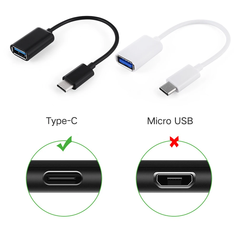 Кабель адаптер OTG для Macbook кабель переходник с USB 3 1 Type C папа на 0 A мама передачи