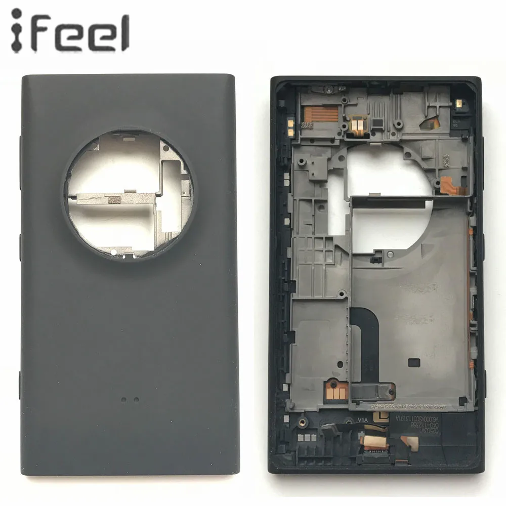 IFEEL для Nokia Lumia 1020 оригинальная задняя крышка батарейного отсека Корпус+ Боковая кнопка громкости питания+ зарядный порт гибкий кабель Запчасти