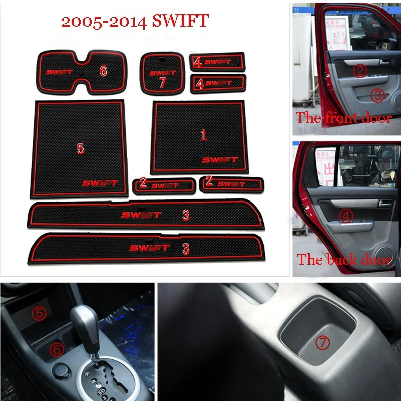 Автомобильная прокладка для слота ворот резиновая подушка интерьера стакана