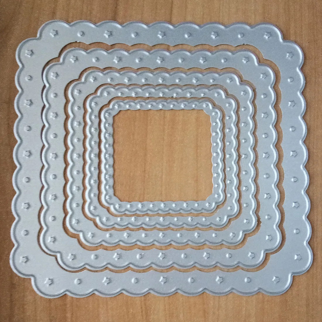 5 шт./компл. квадратные металлические трафареты для скрапбукинга ручной