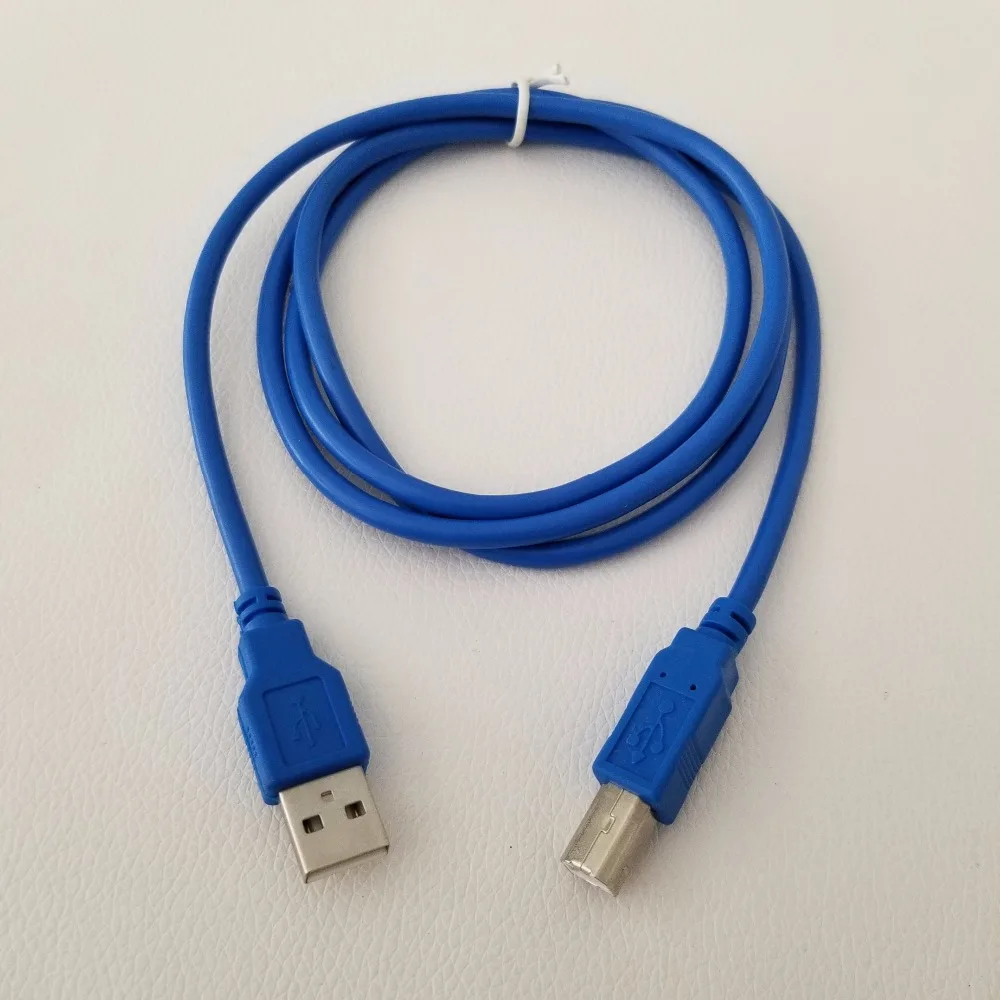 

USB Type A to USB Type B Printer Port Male to Male for Printer Blue 1.2M
