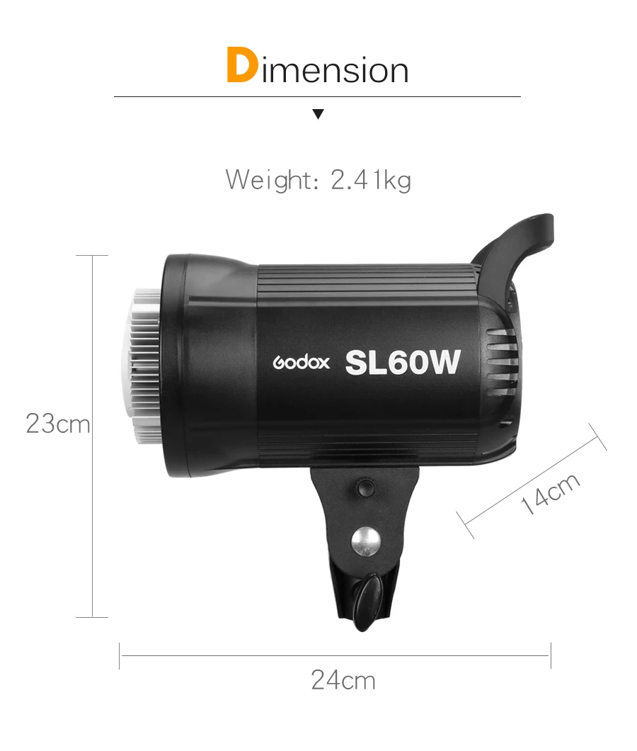Godox SL-60W 5600K светодиодный видео светильник белая версия видео светильник комплект непрерывный светильник+ 60x90 см Bowens софтбокс+ 190 см светильник стенд