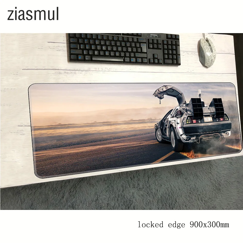 Назад в будущее коврик для мыши gamer anime 900x300x2 мм notbook игровой большой толстый PC