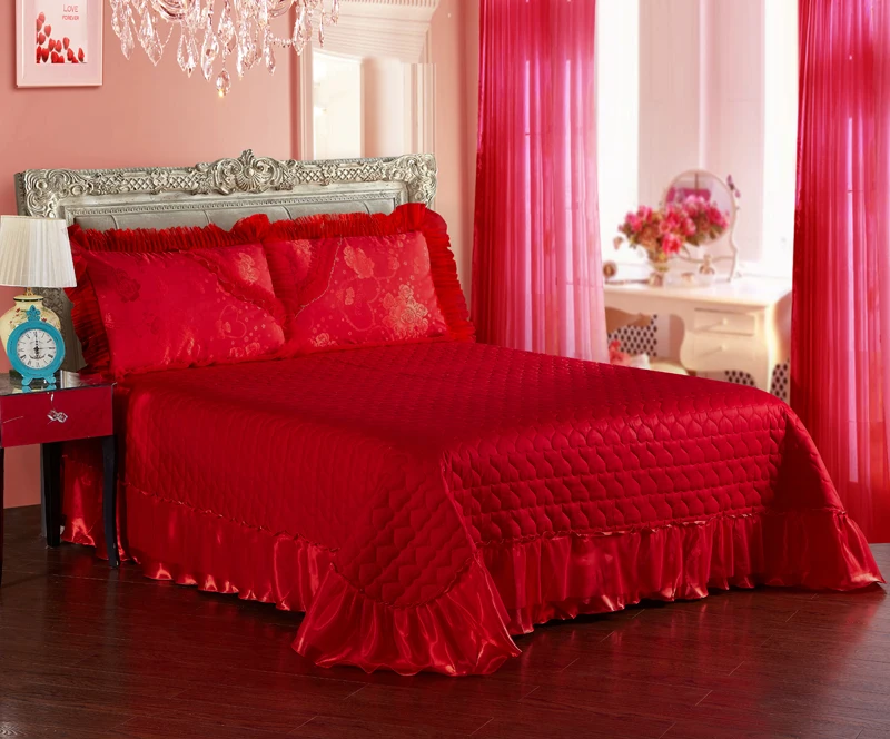 Роскошный свадебный комплект постельного белья из жаккардового шелка и хлопка