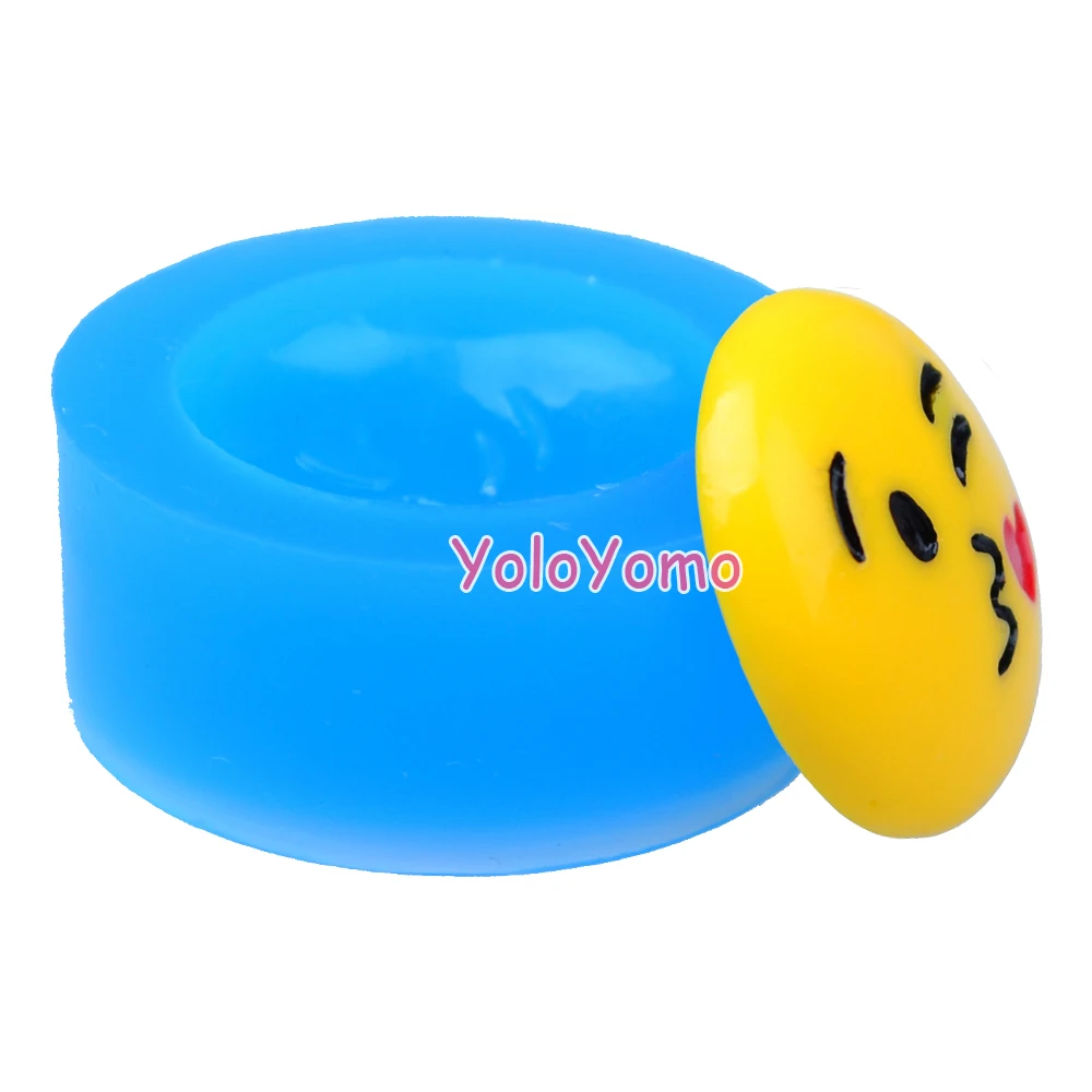 P574YL 21 7 мм Поцелуйчики Смайлики силиконовые формы-смайлик плесень Кекс Toppers