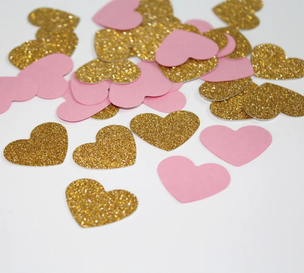 Декор для невесты вечеринки загадка конфетти с розовым и золотым сердцем | Дом