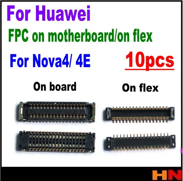 10 шт. оптовая продажа для Huawei Nova 4 4E ЖК дисплей док станция зарядное устройство flex