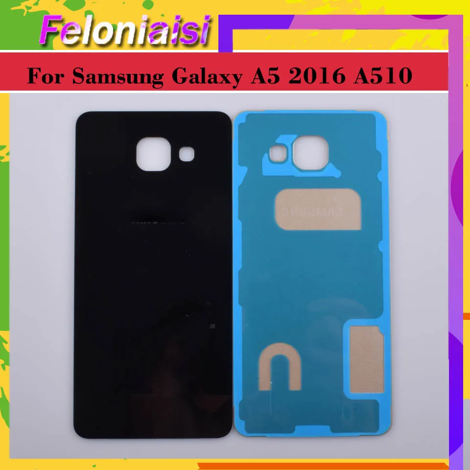Для samsung Galaxy A510 A510F A5100 A5 корпус батарея Дверь задняя Задняя стеклянная крышка корпус замена корпуса