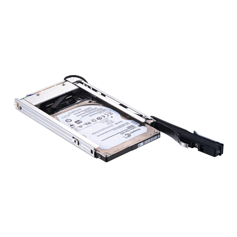 Uneatop 2.5in Lock Design SATA Hard Drive Case Hot-swap SSD HDD Mobile Rack for storage device