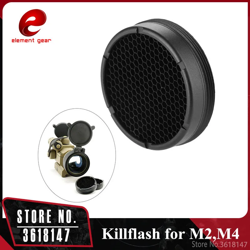 Element Airsoft Rifle Killflash Kill Flash для M2/M4 Red Dot Series Military 30 мм Green Sight Metal Mesh Scope Protector|Кронштейны