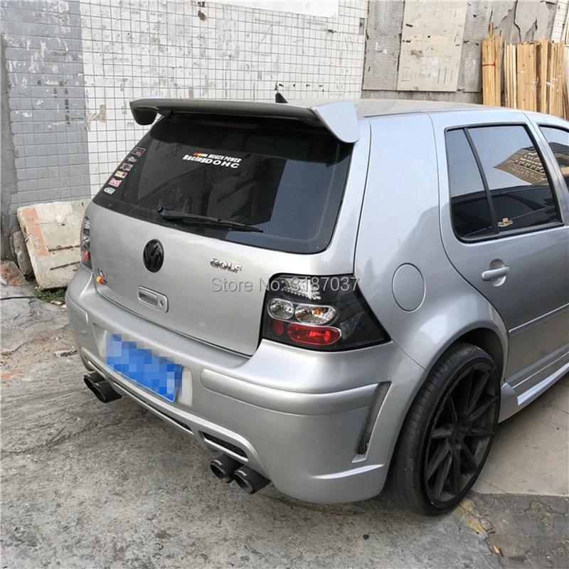 Спойлер для Volkswagen Golf 4 2003-2006 АБС-пластик Неокрашенный задний спойлер на крыло