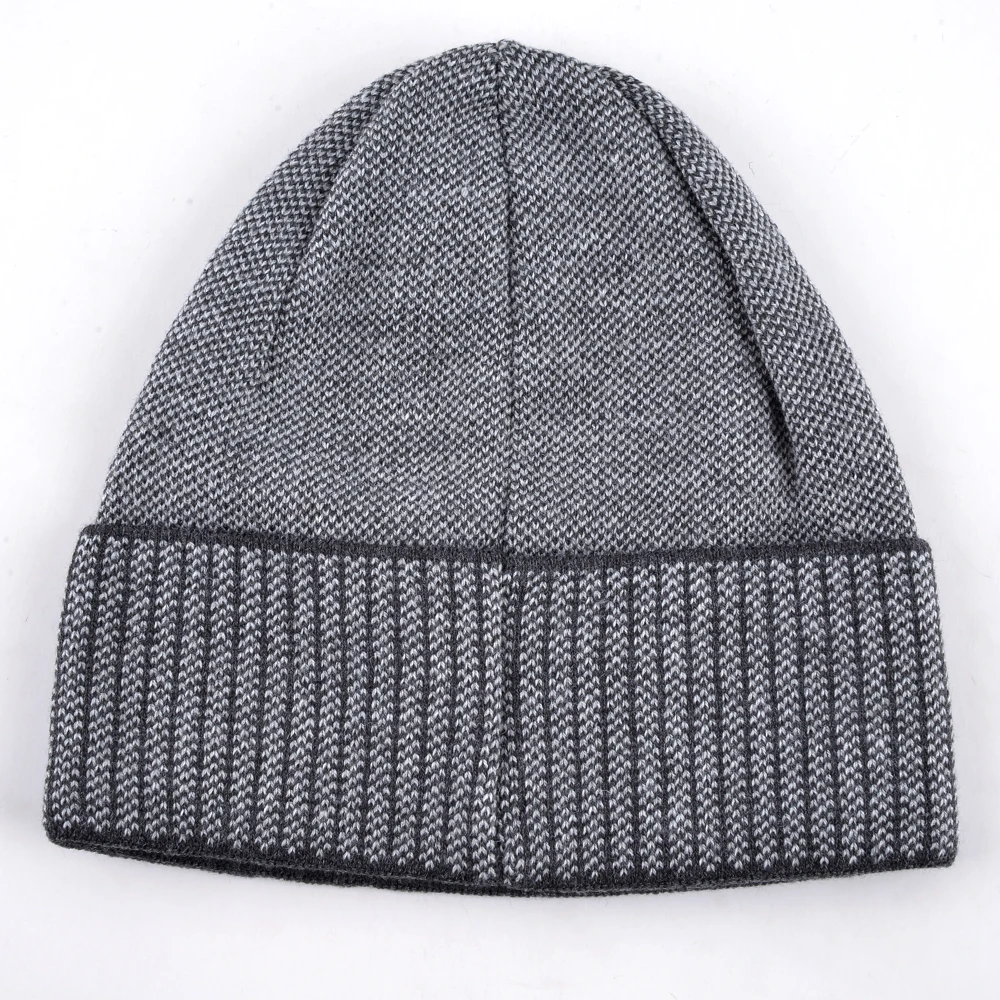 шапка зимняя мужская осенне шапочка вязаная шерстяная бини черепки шляпы для