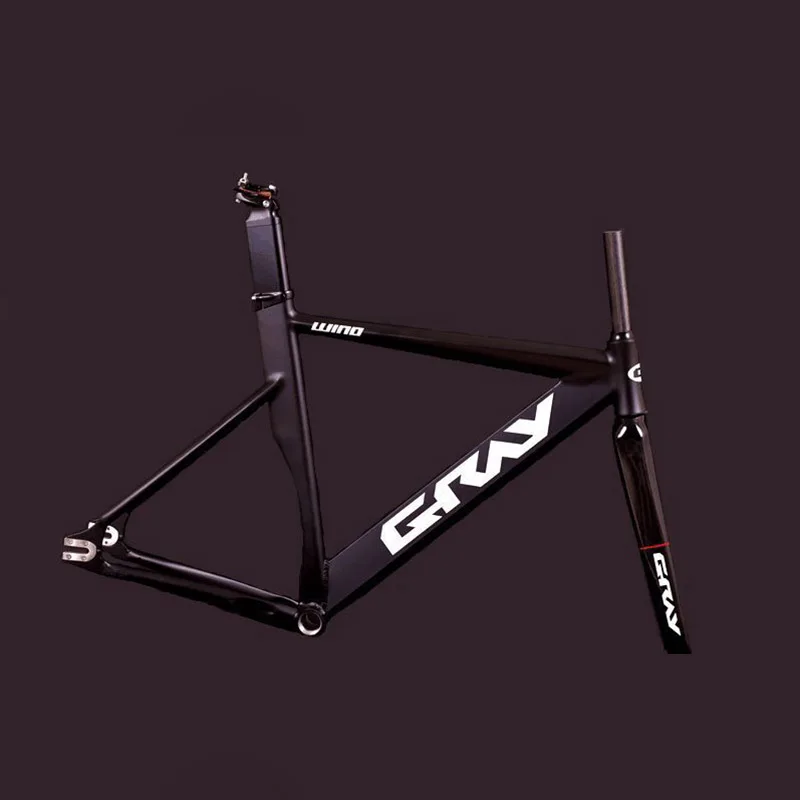 Fixie велосипедная Рама 52 см 56 см велосипедная рама из алюминиевого сплава с фиксированной передачей велосипедная Рама с карбоновой вилкой