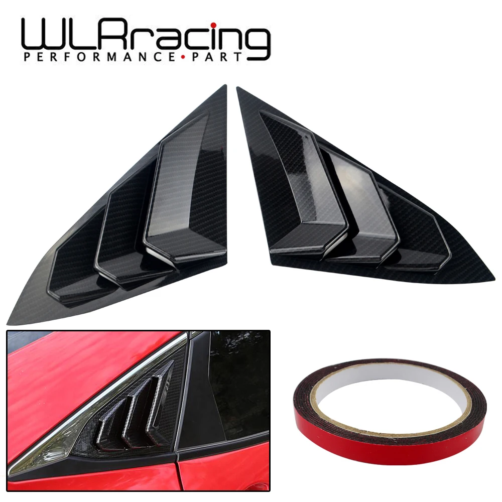WLR RACING заднее окно четверть боковое вентиляционное жалюзи овальная крышка для Honda