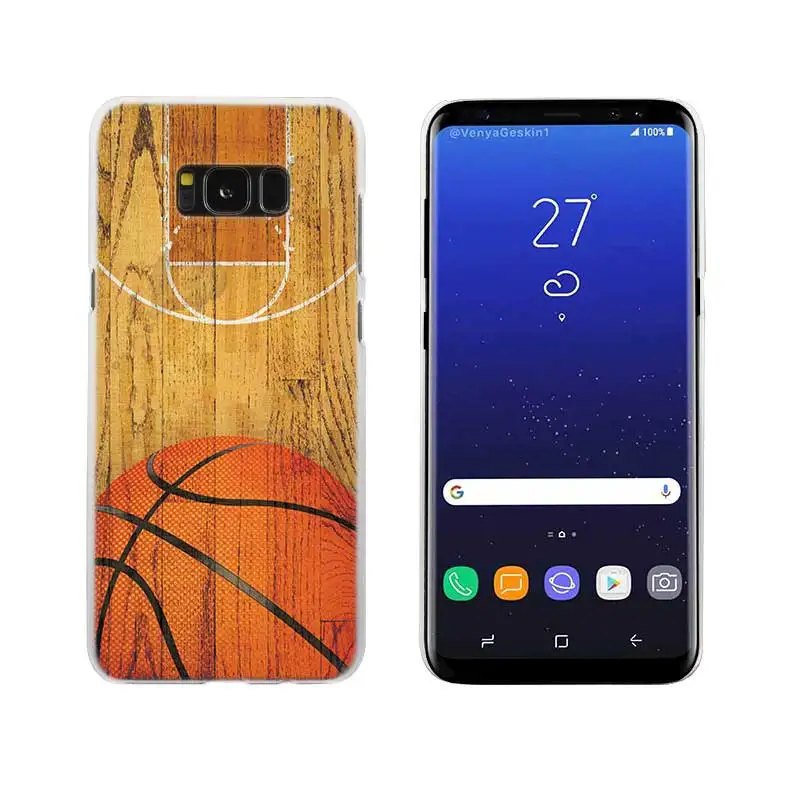 12 Sheli Баскетбол темный прозрачный Note 10 9 pro Жесткий чехол для samsung Galaxy S4 S5 S6 S7 S8 S9 Plus Edge Mini s10 lite - Цвет: 12