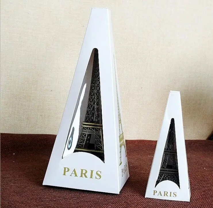 Статуэтка из чистого металла с изображением Эйфелевой башни 15-18-25 см | Дом и сад