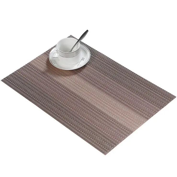 Fyjafon 4/6pieces Table Mats Set PVC Table Mat Waterproof Heat Protection Placemats Dining Table Mats Placemat Red/Blue