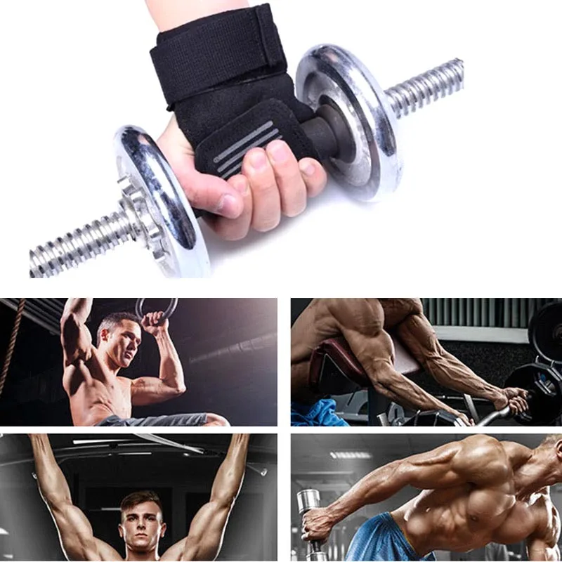Фитнес перчатки для занятий тяжелой атлетикой наручные Поддержка обмотка