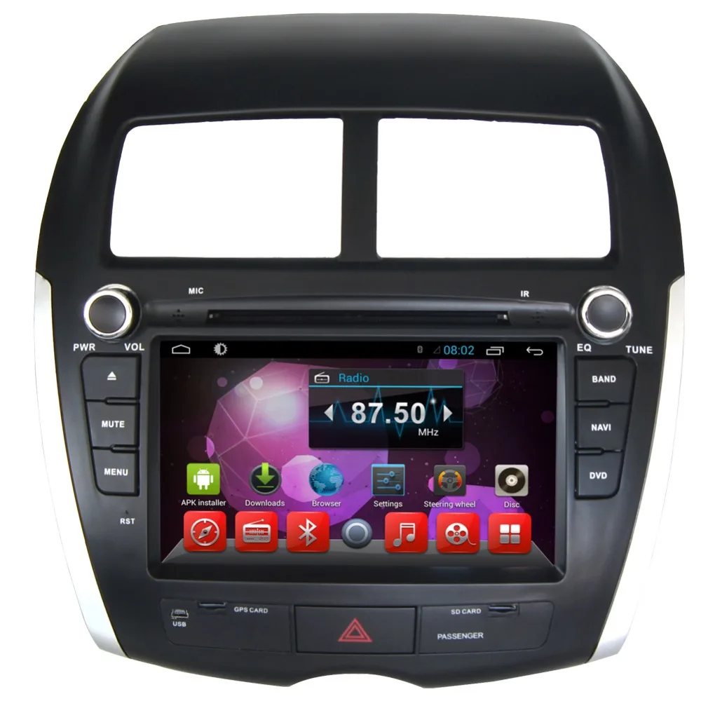 " HD 1024*600 четырехъядерный Android 6,0 Автомобильный DVD gps Радио навигационный плеер для Mitsubishi ASX 2010 2011 2012 ADAS DVR OBD wifi 4G