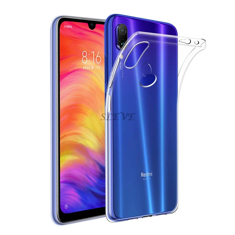 Чехол Xiaomi Redmi 7 6 26 дюймов ультра тонкий прозрачный силиконовый мягкий ТПУ чехол Note защитная задняя