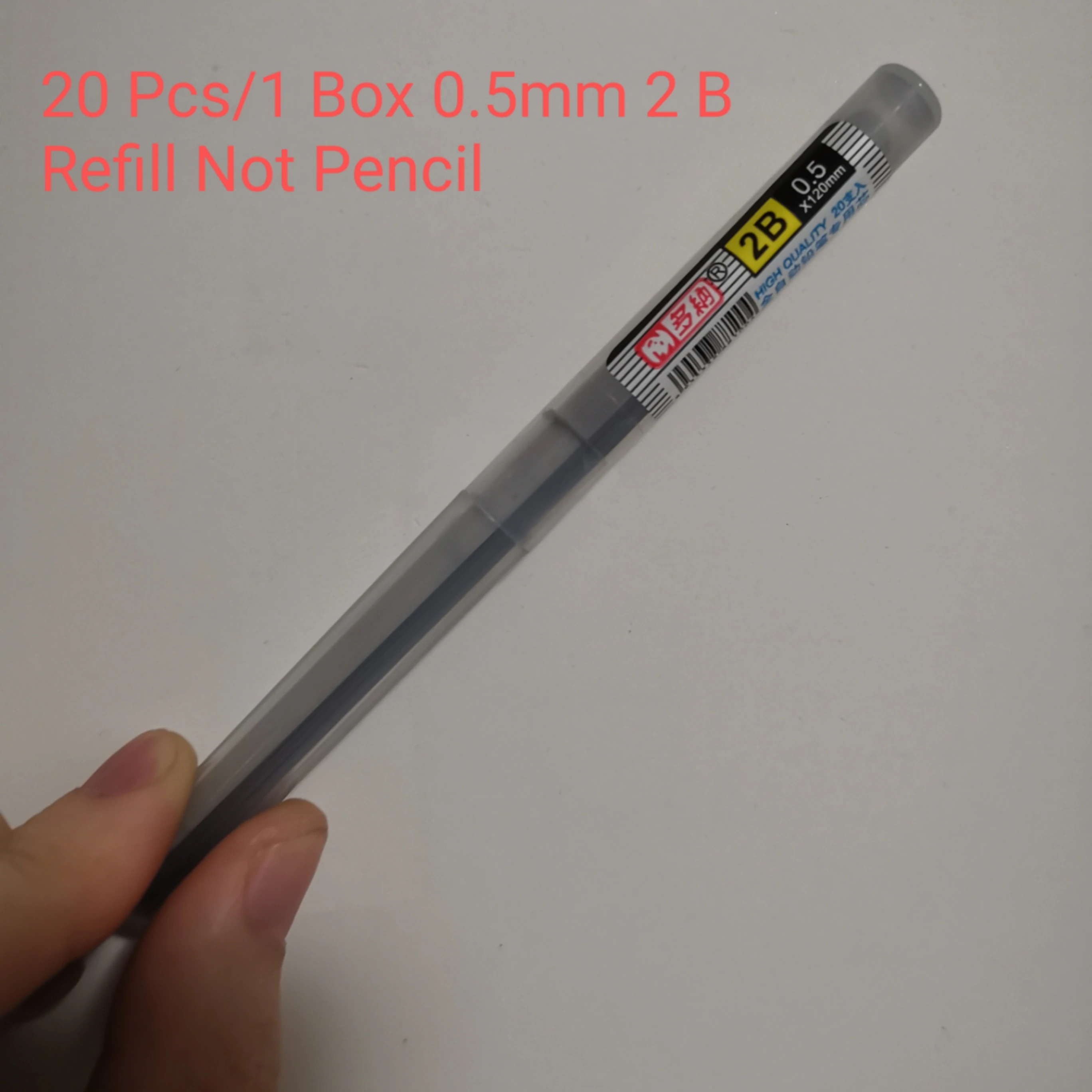 1 Box 2B Refill KACO KG Drafting Mechanical Pencil Anti Breaking Core Lead Holder 0.5mm And HB 2B box lead Optional Office School Supplies - Цвет: 1 Box 2B Refill