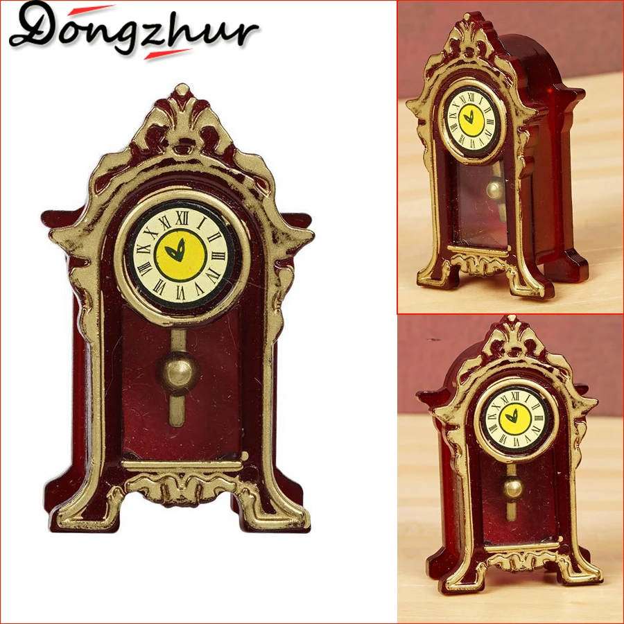 Dongzhur новые винтажные Мини часы кукольный домик миниатюры аксессуары для 1:12 камин кукольный шкафчик мебель для дома WWP1266