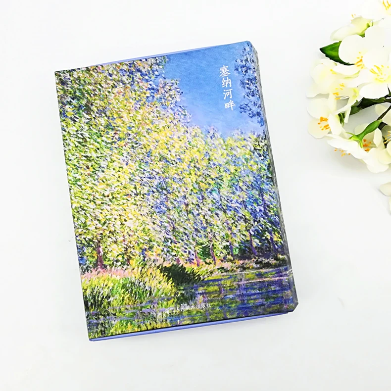 Сена импрессионистская декоративная живопись monet работает красивый пейзаж Риверсайд открытка отправить подарки друзьям и семье