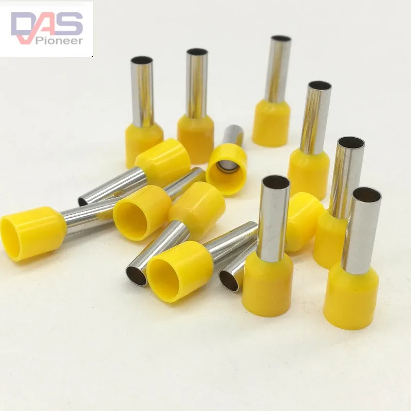 

EVN1010 European Terminals Nylon Insulated Cord End Terminals Copper Nuts Pin Tubing Terminal connector 18AWG 1mm2