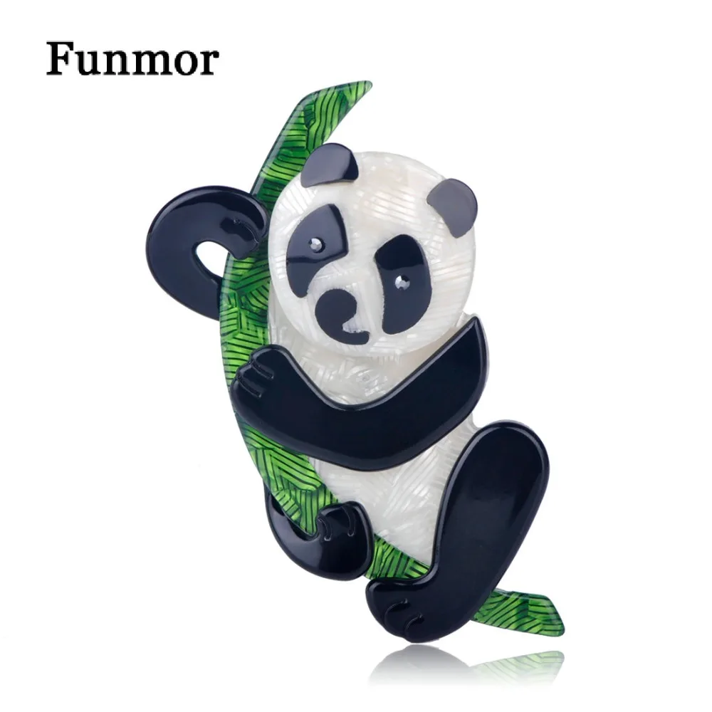 Funmor, ручная работа, Акриловые броши в виде животных для женщин, детей, подарок, пальто, платье, украшение, панда, пингвин, собака, ежик, брошь, значок