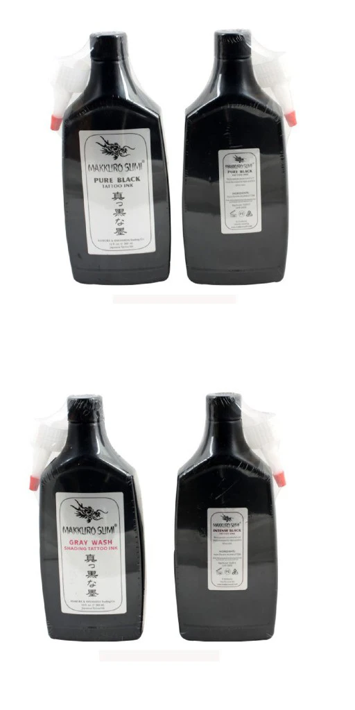 

Free shipping Tattoo Ink 360ML 12OZ(Pure Black Color) Tattoo Pigment kit C104