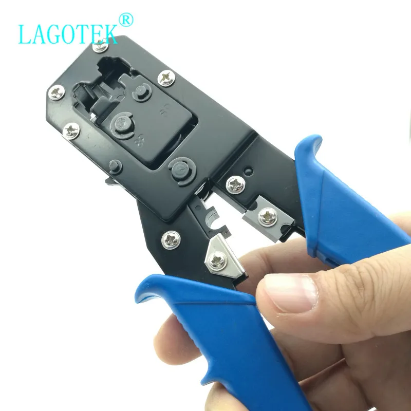 Rj45 щипцы инструмент rj11 cat5e cat6 кабельная сеть обжимных инструментов плоскогубцы 8