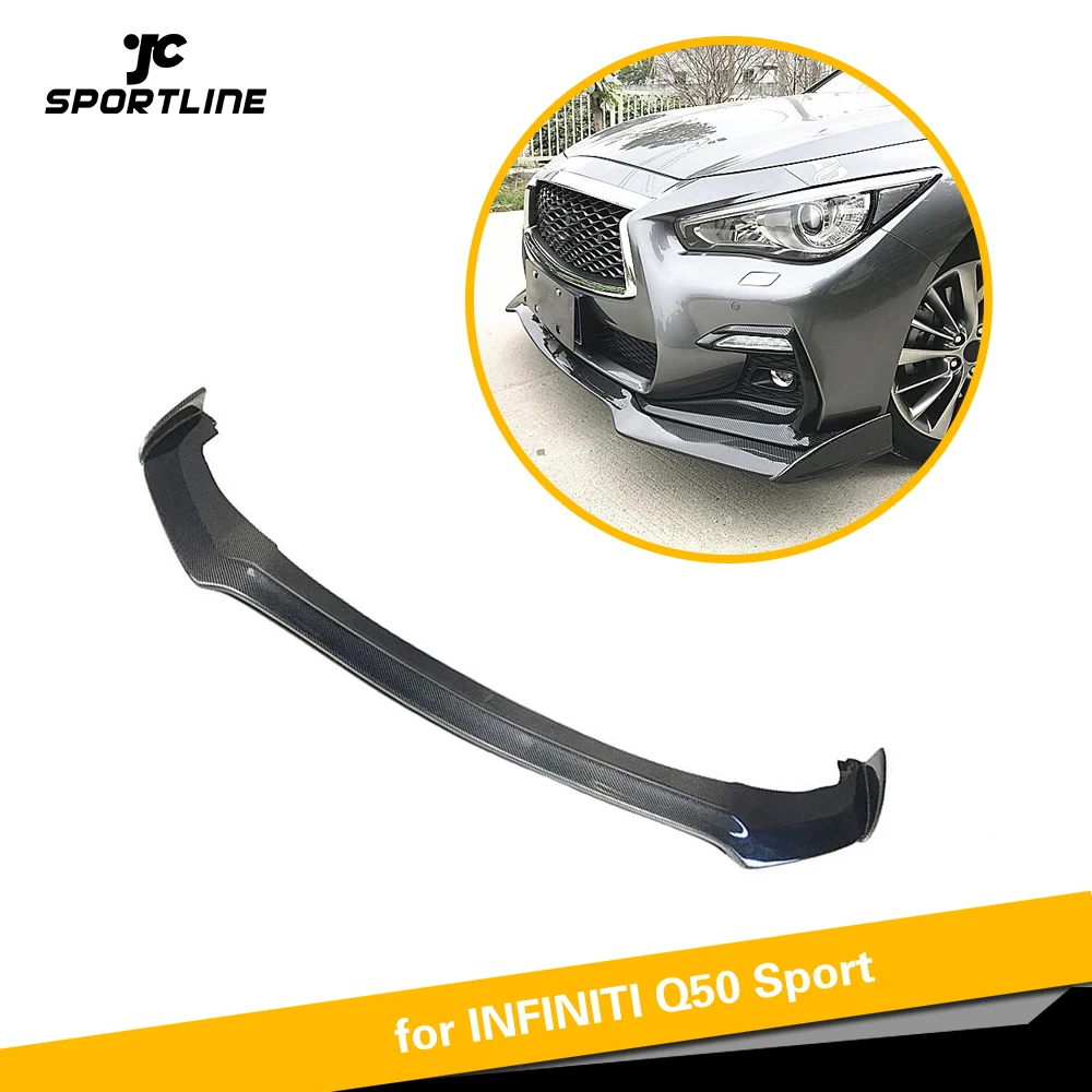Передний бампер спойлер подбородок фартук для Infiniti Q50 спортивный седан 4 двери 2018