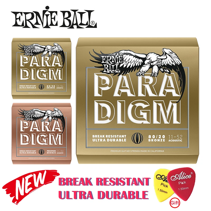 Струны для гитары Ernie Ball 2086 2078 2088 из фосфорной бронзы/80/20 набор струн акустической
