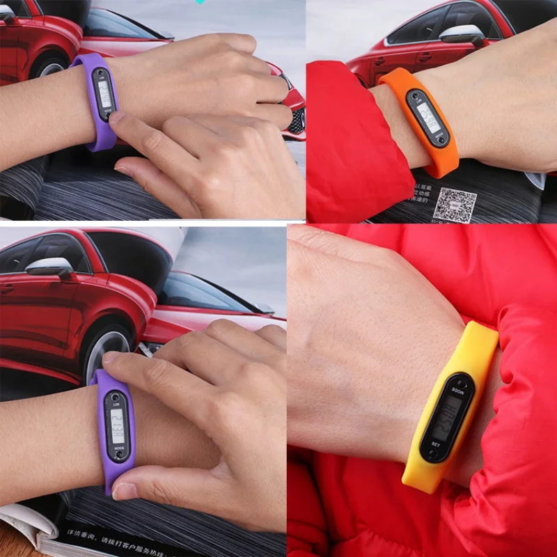 

Newest Wrist Sport Watch band Pedometer Run Step Distance Calorie Counter Fitness Gauge Step Tracker Digital LCD Pedometer