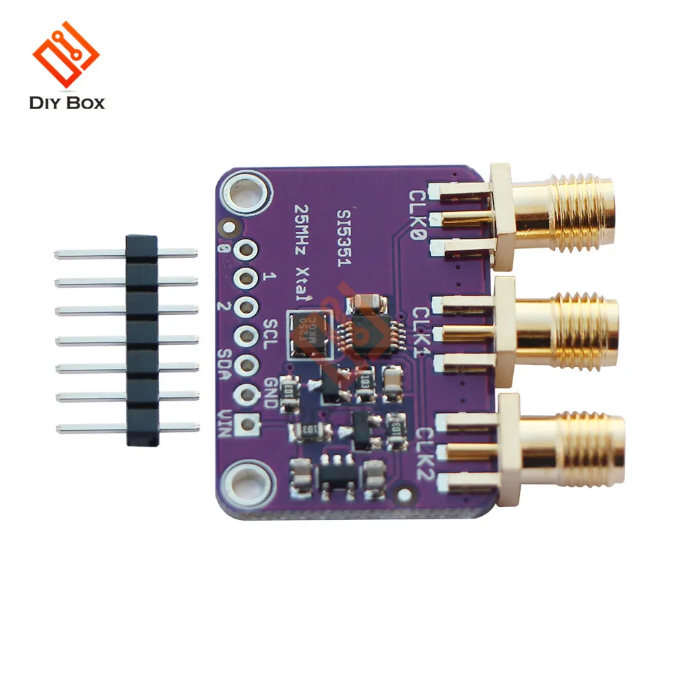 Плата прерывателя генератора сигналов часов Si5351A Si5351 для Arduino IDE I2C контроллер SMA