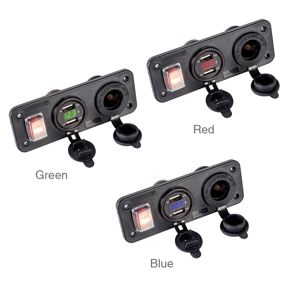 Автомобильное зарядное устройство с двумя USB портами а 12 В|Зажигалка| |