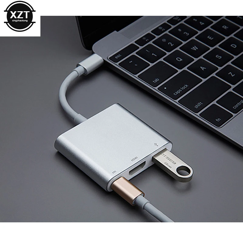 Высококачественный USB-концентратор с Type C на HDMI 3 0 USB-адаптер несколькими портами