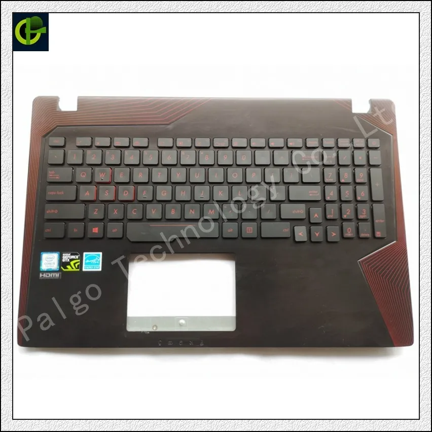 Английская клавиатура с подсветкой и Упор для рук Asus FX753VD FX53VD ZX53V ZX73 FZ53V GL553VW GL753 FX53