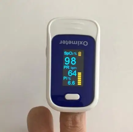 2 шт./лот Andriod приложение Bluetooth 4,0 OLED на палец Пульсоксиметр Пальчиковый Пульсоксиметр Пульсо крови Кислород SpO2 монитор сатурации - Цвет: Blue