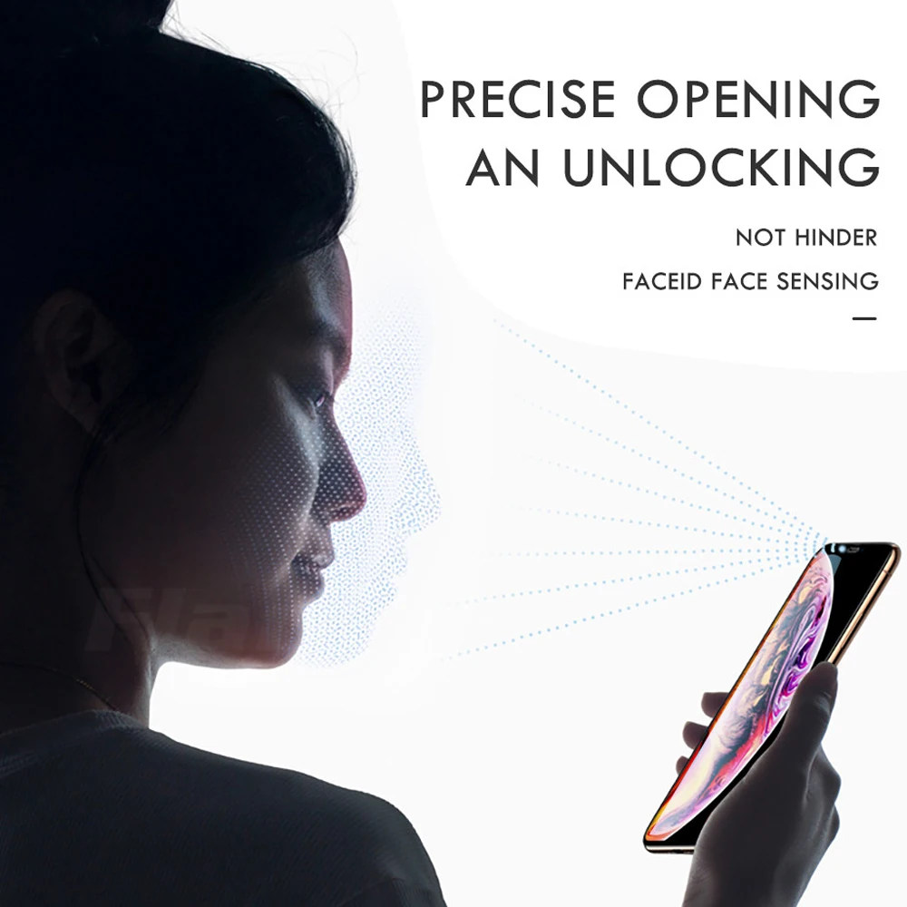 Zlnвич для iphone XS защита экрана телефона с изогнутыми краями полное покрытие стекло