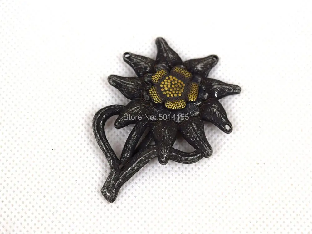 WW II Немецкий офис EDELWEISS горный металлический колпачок значок символ серебристый