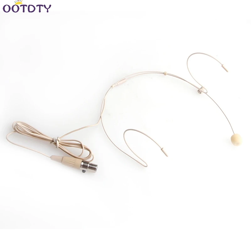 Двойной ушной крючок микрофон головная гарнитура для Shure ALL XLR 3PIN TA3F|Микрофоны| |