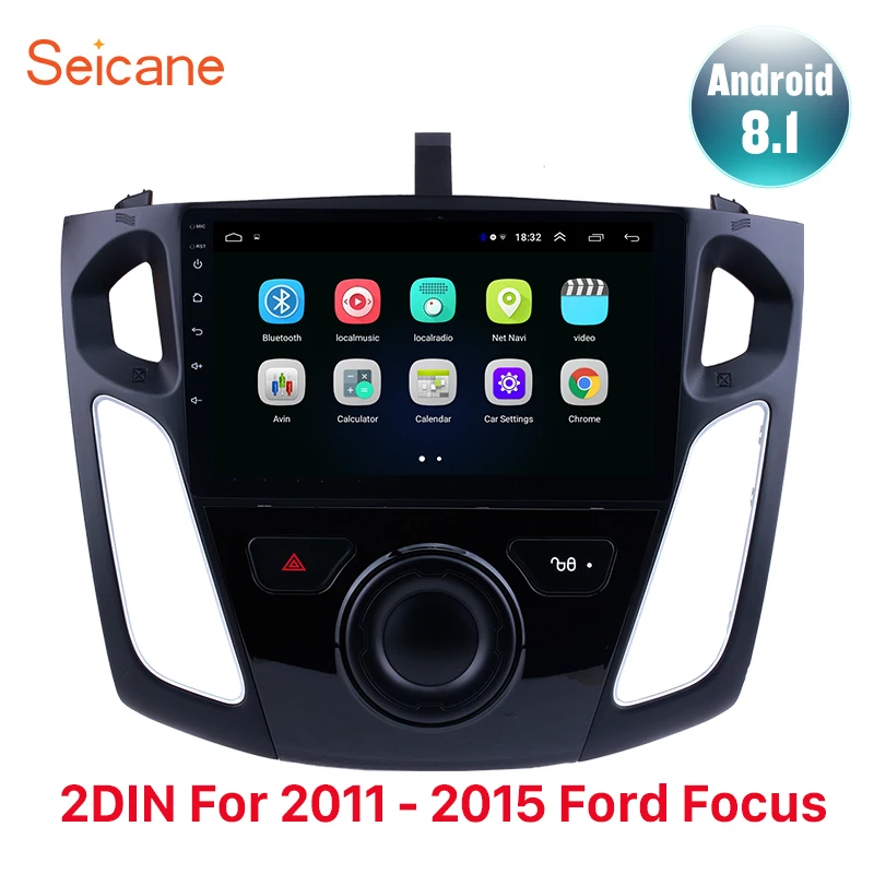 Seicane Android 8,1 9 дюймов стерео для 2011 2012 2013 Ford Focus Мультимедиа gps плеер Поддержка ТВ TPMS DAB+ DVR